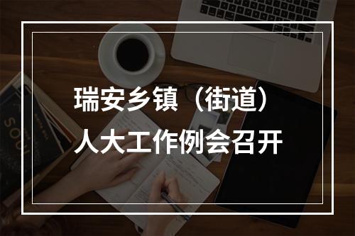 瑞安乡镇（街道）人大工作例会召开