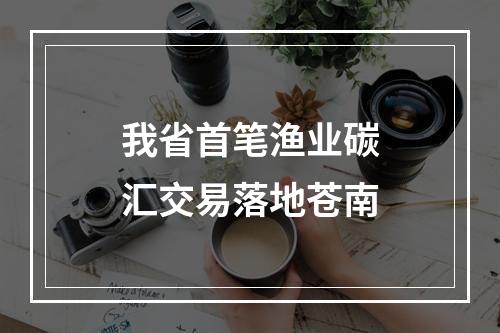 我省首笔渔业碳汇交易落地苍南