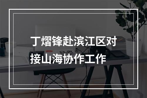 丁熠锋赴滨江区对接山海协作工作