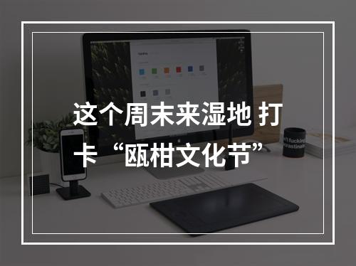 这个周末来湿地 打卡“瓯柑文化节”