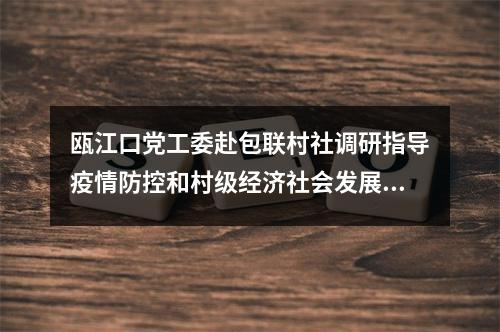 瓯江口党工委赴包联村社调研指导疫情防控和村级经济社会发展工作