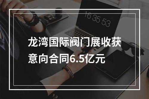 龙湾国际阀门展收获意向合同6.5亿元