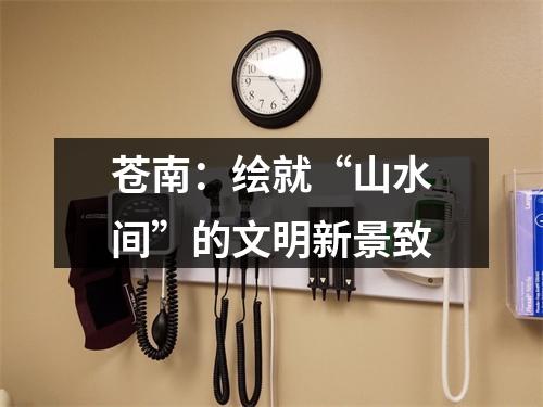 苍南：绘就“山水间”的文明新景致