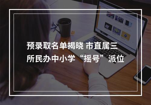 预录取名单揭晓 市直属三所民办中小学“摇号”派位