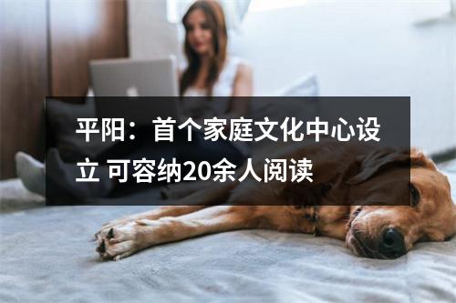 平阳：首个家庭文化中心设立 可容纳20余人阅读