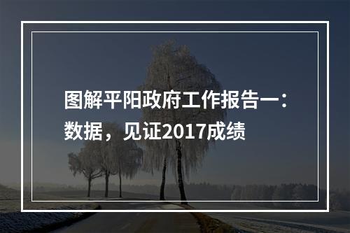 图解平阳政府工作报告一：数据，见证2017成绩