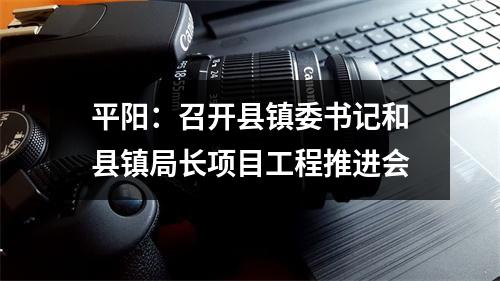 平阳：召开县镇委书记和县镇局长项目工程推进会