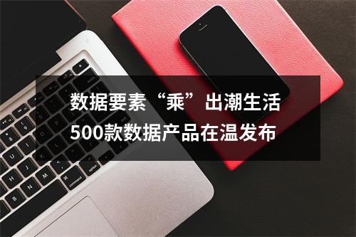 数据要素“乘”出潮生活 500款数据产品在温发布