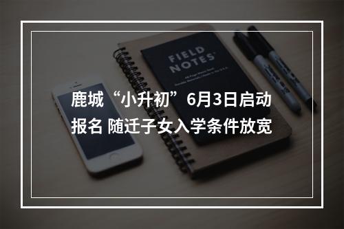 鹿城“小升初”6月3日启动报名 随迁子女入学条件放宽