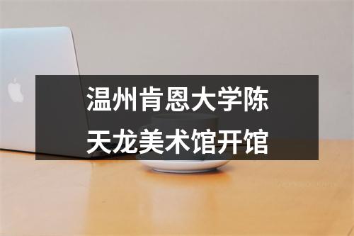 温州肯恩大学陈天龙美术馆开馆