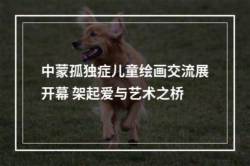 中蒙孤独症儿童绘画交流展开幕 架起爱与艺术之桥