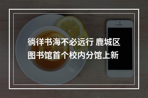 徜徉书海不必远行 鹿城区图书馆首个校内分馆上新