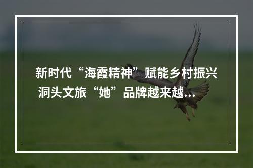 新时代“海霞精神”赋能乡村振兴 洞头文旅“她”品牌越来越靓