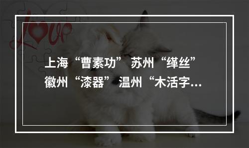 上海“曹素功” 苏州“缂丝” 徽州“漆器” 温州“木活字”……去看看长三角非遗精品展