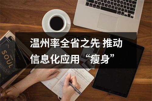 温州率全省之先 推动信息化应用“瘦身”