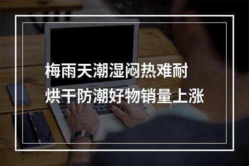 梅雨天潮湿闷热难耐 烘干防潮好物销量上涨