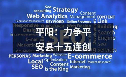 平阳：力争平安县十五连创