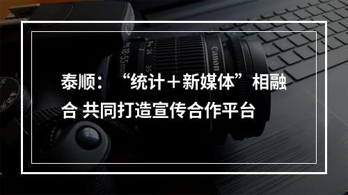 泰顺：“统计＋新媒体”相融合 共同打造宣传合作平台