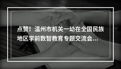 点赞！温州市机关一幼在全国民族地区学前数智教育专题交流会上亮相