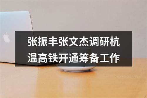 张振丰张文杰调研杭温高铁开通筹备工作