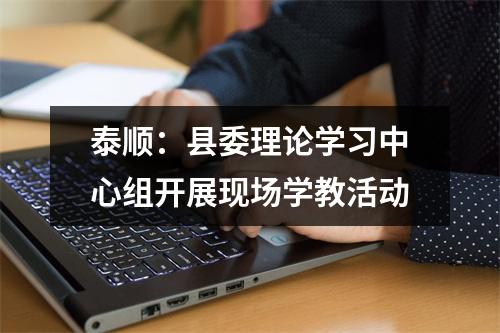 泰顺：县委理论学习中心组开展现场学教活动