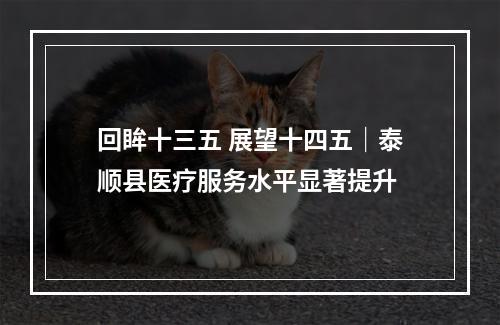 回眸十三五 展望十四五｜泰顺县医疗服务水平显著提升