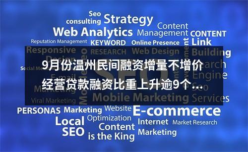 9月份温州民间融资增量不增价 经营贷款融资比重上升逾9个百分点