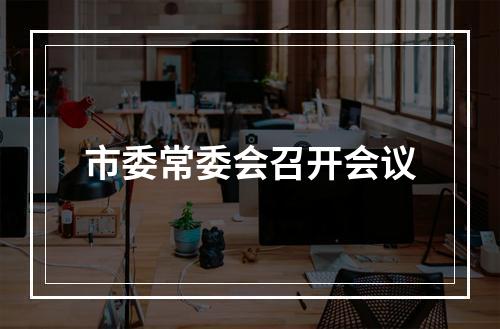 市委常委会召开会议