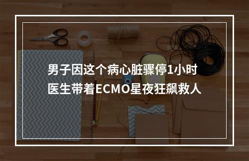 男子因这个病心脏骤停1小时 医生带着ECMO星夜狂飙救人