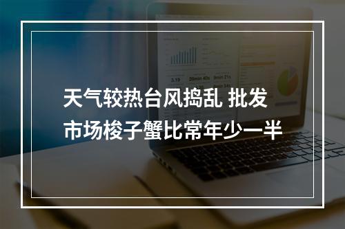 天气较热台风捣乱 批发市场梭子蟹比常年少一半