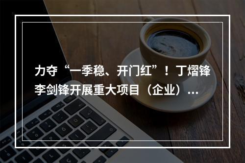 力夺“一季稳、开门红”！丁熠锋李剑锋开展重大项目（企业）新春早开工走访活动