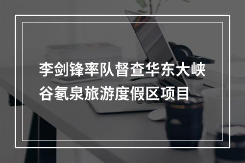 李剑锋率队督查华东大峡谷氡泉旅游度假区项目