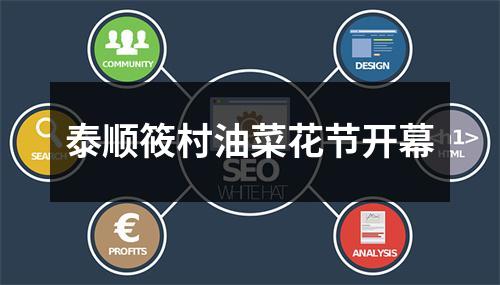 泰顺筱村油菜花节开幕