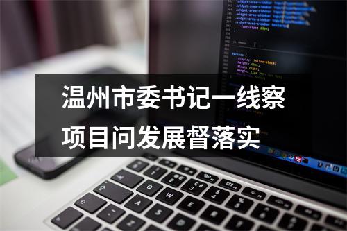 温州市委书记一线察项目问发展督落实