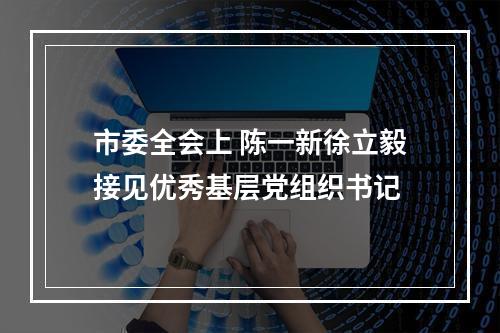 市委全会上 陈一新徐立毅接见优秀基层党组织书记
