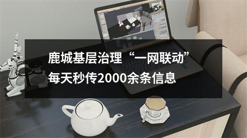 鹿城基层治理“一网联动” 每天秒传2000余条信息