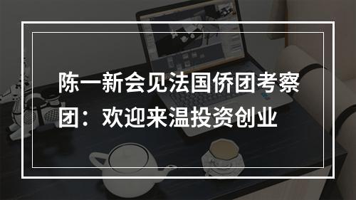 陈一新会见法国侨团考察团：欢迎来温投资创业