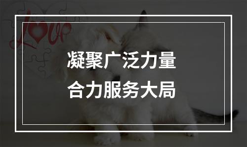 凝聚广泛力量 合力服务大局