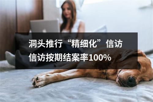 洞头推行“精细化”信访 信访按期结案率100%