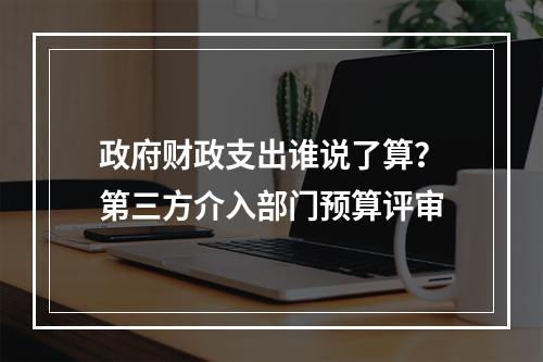 政府财政支出谁说了算？第三方介入部门预算评审
