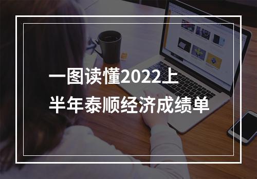 一图读懂2022上半年泰顺经济成绩单