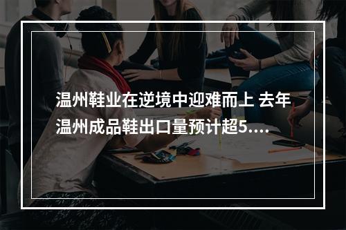 温州鞋业在逆境中迎难而上 去年温州成品鞋出口量预计超5.6亿双