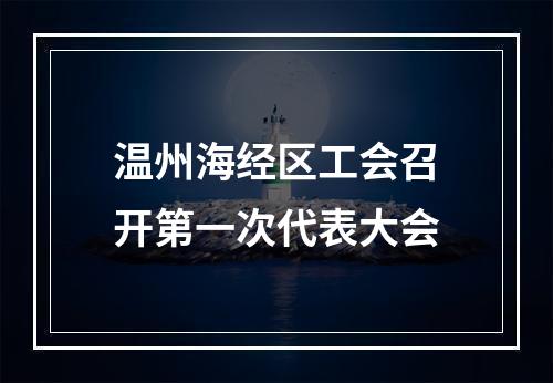 温州海经区工会召开第一次代表大会
