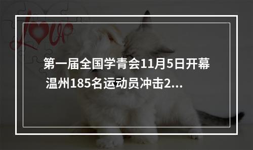 第一届全国学青会11月5日开幕 温州185名运动员冲击23个大项奖牌