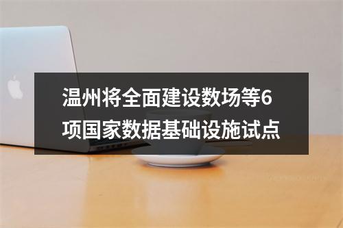 温州将全面建设数场等6项国家数据基础设施试点