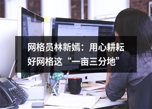 网格员林新嫣：用心耕耘好网格这“一亩三分地”