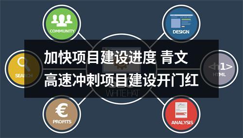 加快项目建设进度 青文高速冲刺项目建设开门红