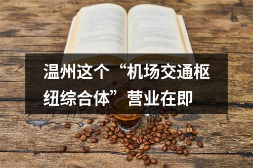 温州这个“机场交通枢纽综合体”营业在即