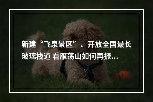 新建“飞泉景区”、开放全国最长玻璃栈道 看雁荡山如何再振雄风