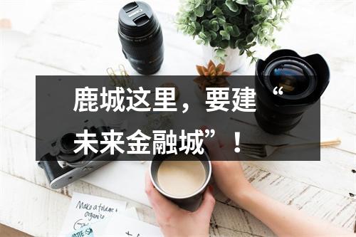 鹿城这里，要建“未来金融城”！